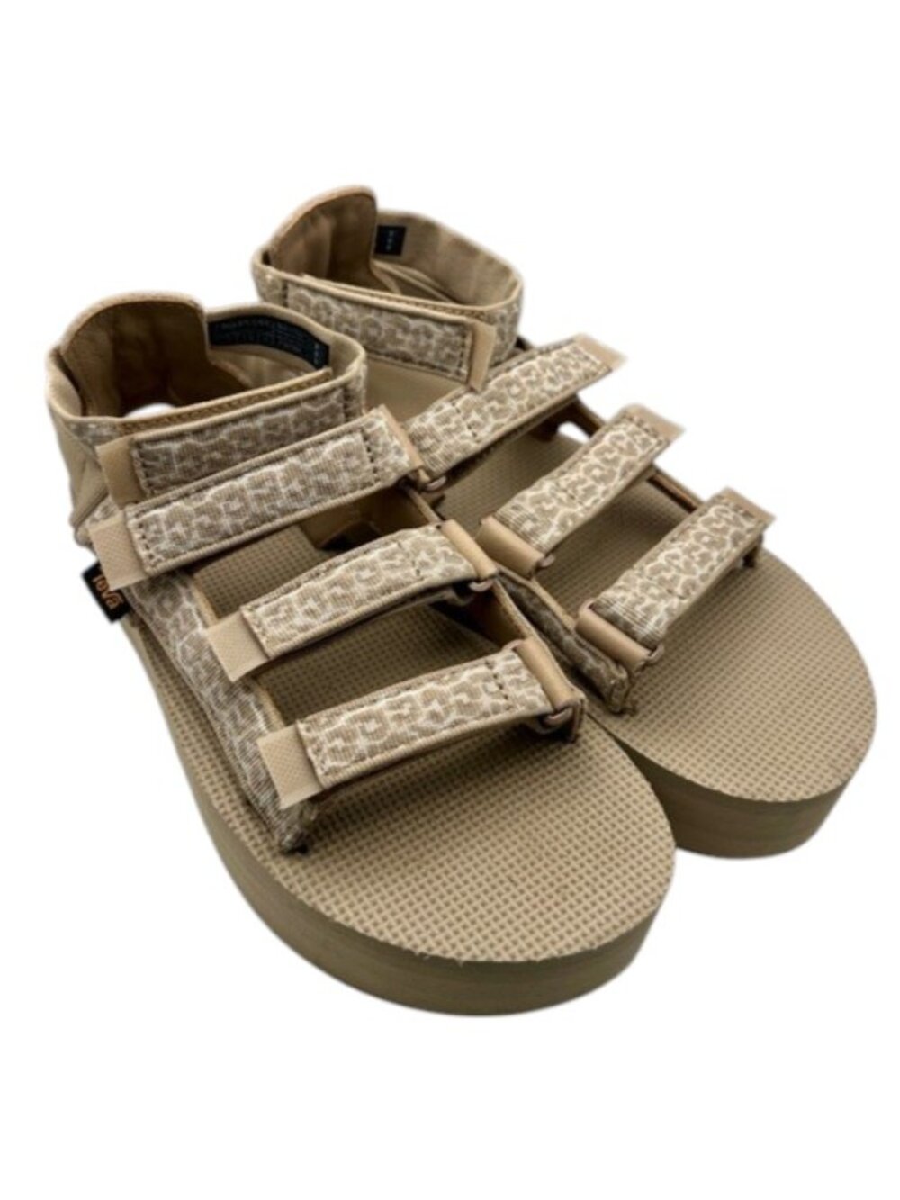 Teva Flatform Mevia Sandals Womens 11 Birch Platform Gladiator Gorpcore